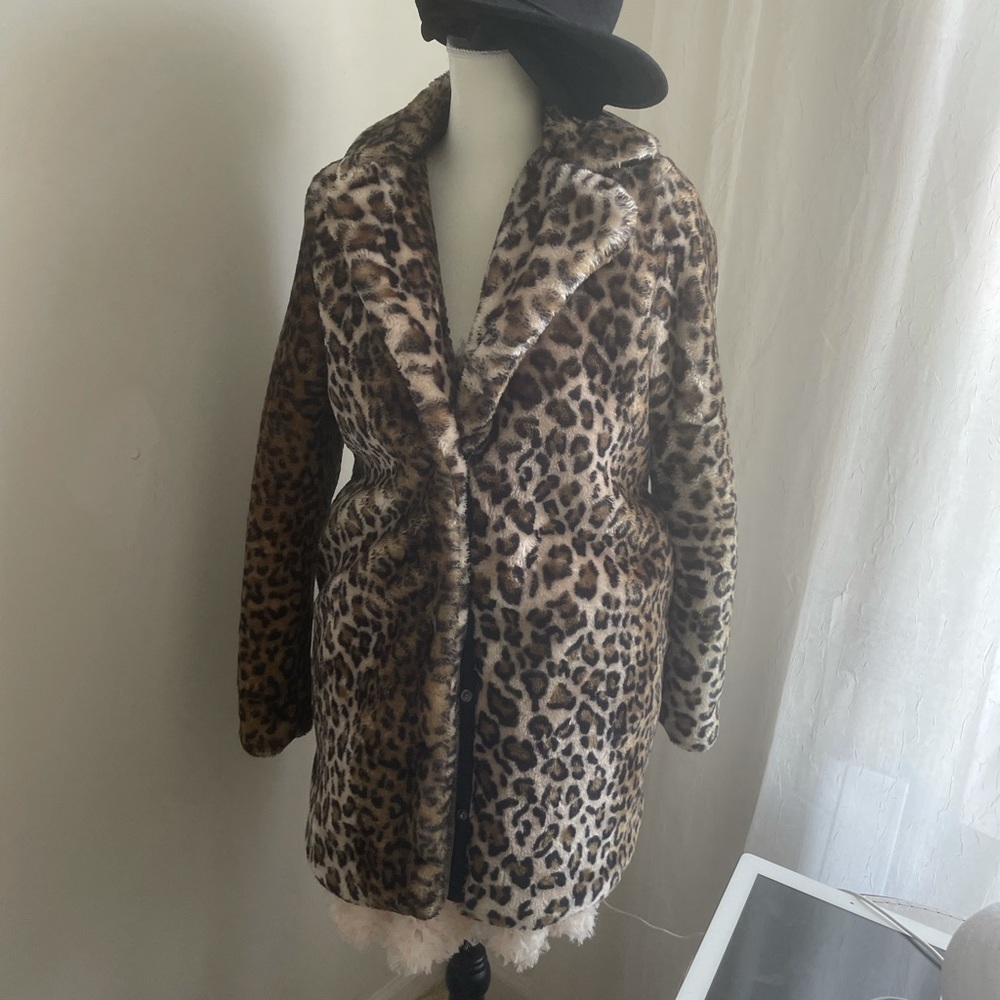 Leopard print coat
